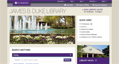 Desktop Screenshot of libguides.furman.edu