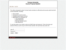 Tablet Screenshot of cps.furman.edu