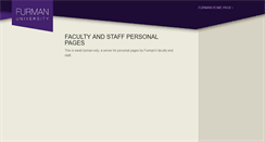 Desktop Screenshot of eweb.furman.edu
