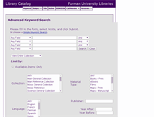 Tablet Screenshot of alcuin.furman.edu